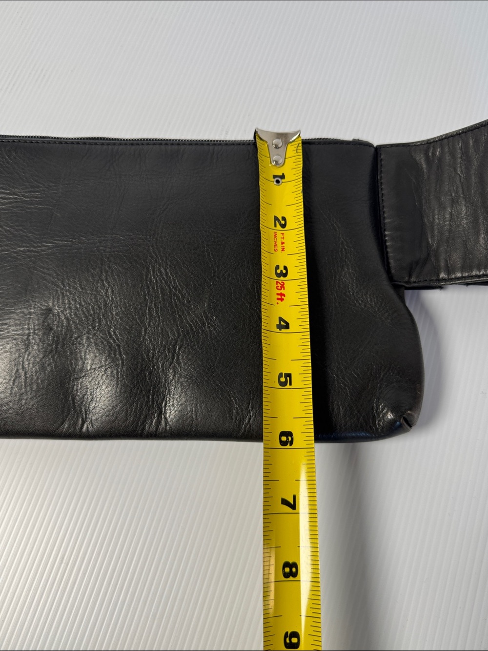 HOBO International Vintage? Black Leather Waist Bag Fanny Pack Crossbody Clutch - Picture 5 of 13